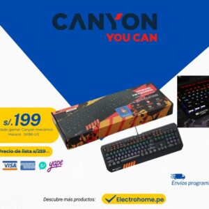 TECLADO GAMER CANYON MECÁNICO HAZARD SKB6-US